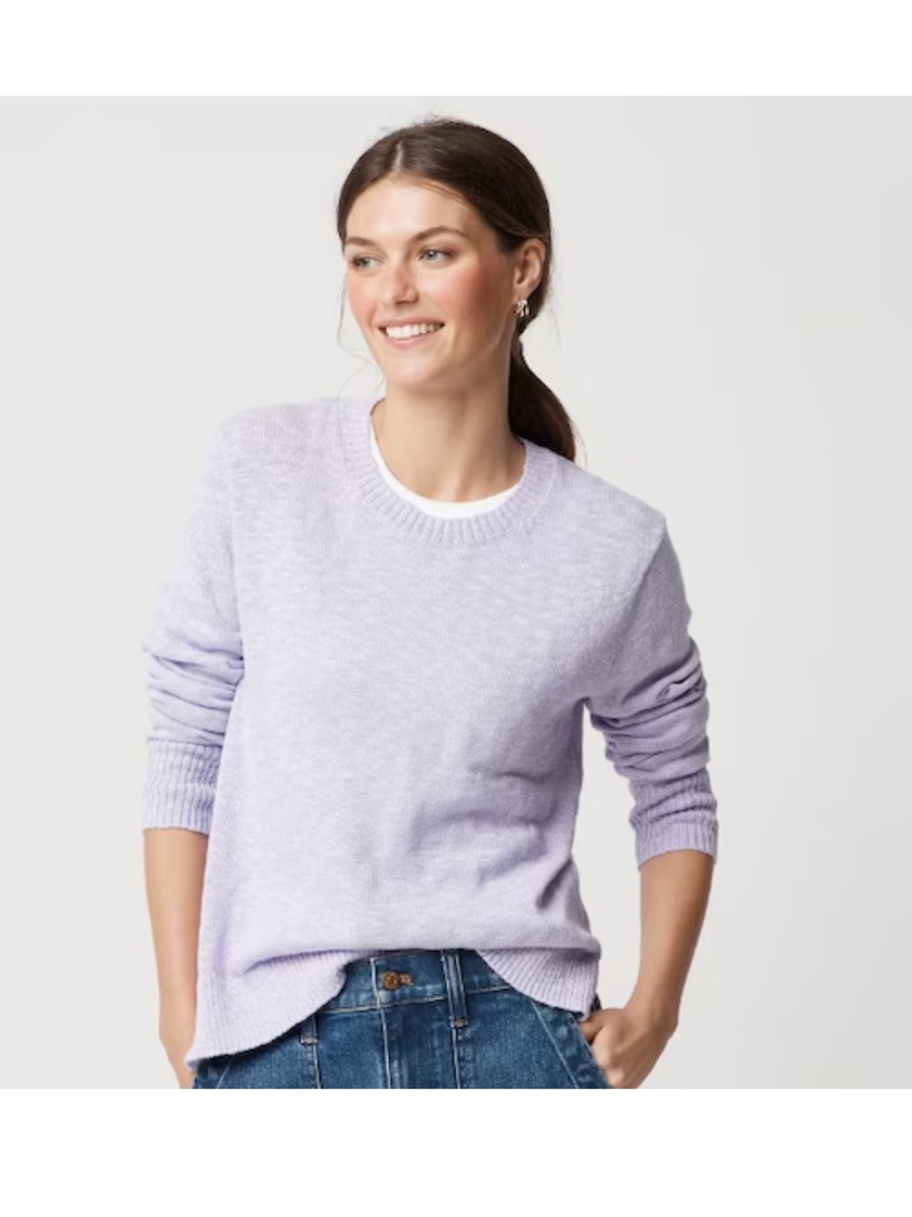 J. Crew Factory Crewneck Beach Easy Fit Sweater S NWT